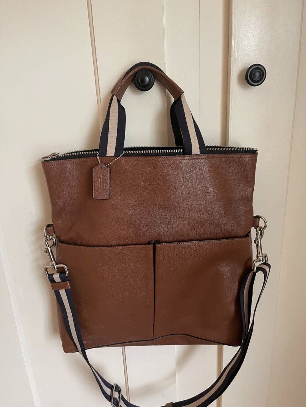 Coach brown leather purse/bag/tote